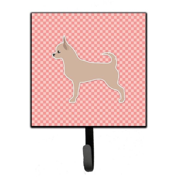 Micasa Chihuahua Checkerboard Pink Leash or Key Holder MI626923